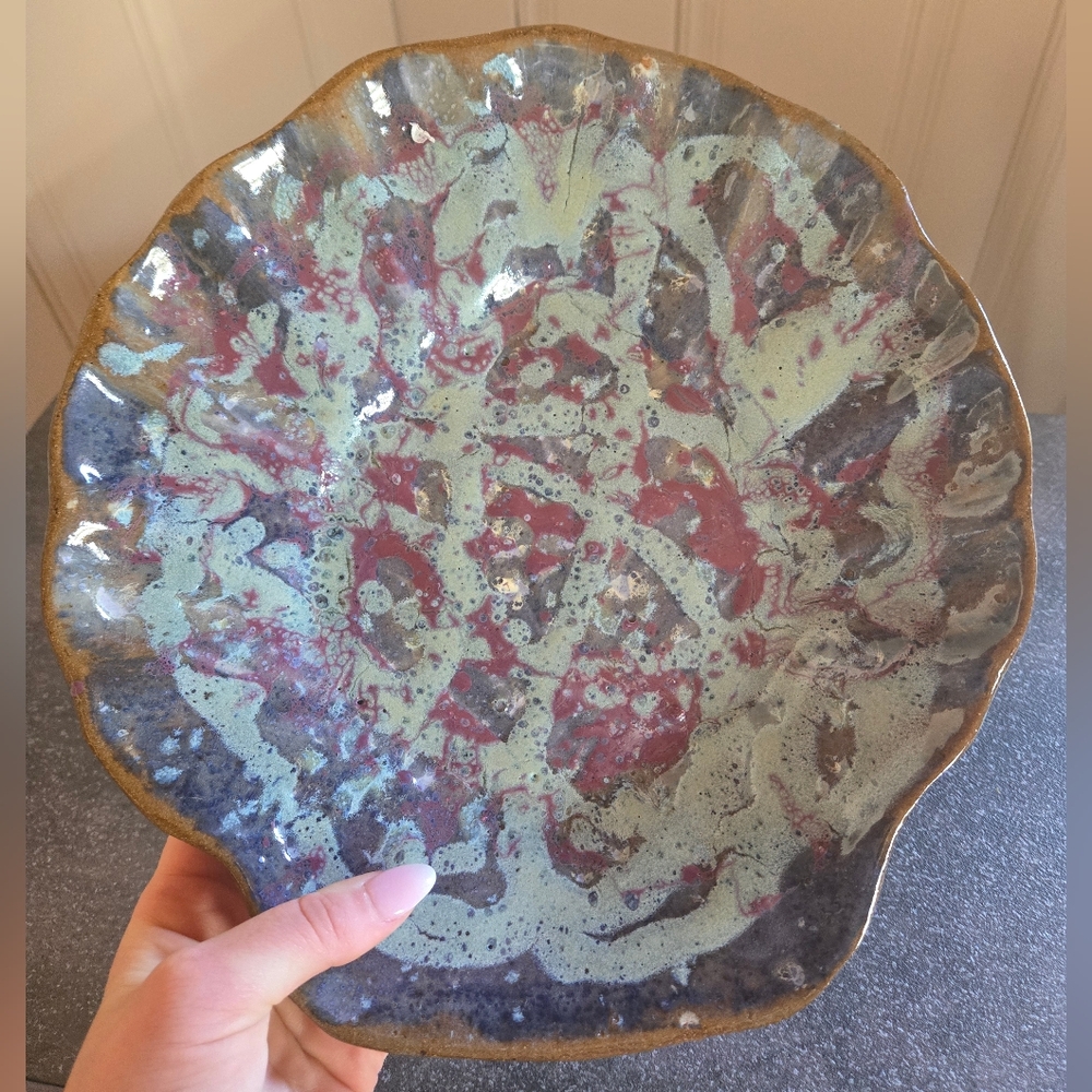Marble Pottery Shell Bowl
